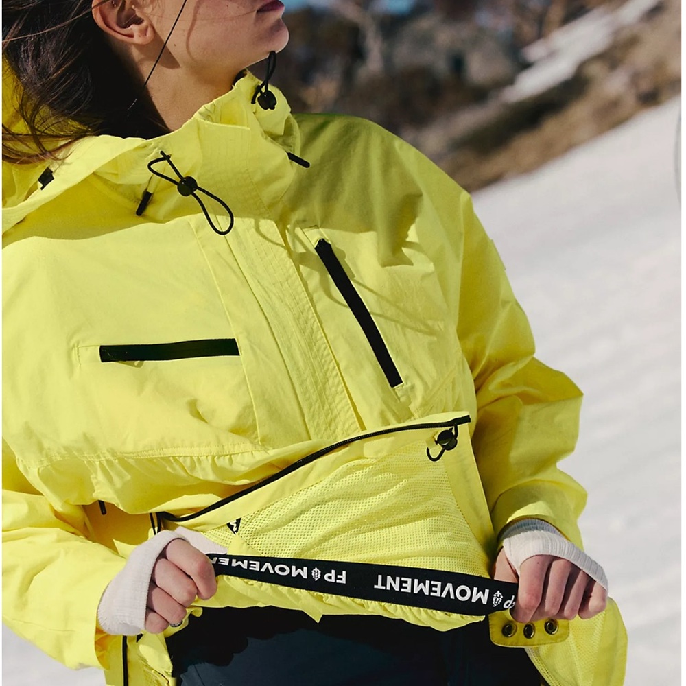 Free People Movement Peak to Peak Popoverby Free People Bright Yellow Ski Jacket